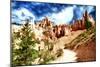 Bryce Canyon Alley-Philippe Hugonnard-Mounted Giclee Print