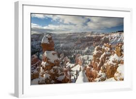 Bryce Canyon Amphitheater, Bryce Canyon NP in Snow, Utah-Howie Garber-Framed Photographic Print