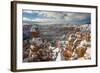 Bryce Canyon Amphitheater, Bryce Canyon NP in Snow, Utah-Howie Garber-Framed Photographic Print