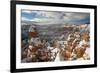 Bryce Canyon Amphitheater, Bryce Canyon NP in Snow, Utah-Howie Garber-Framed Photographic Print