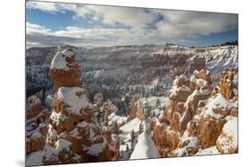 Bryce Canyon Amphitheater, Bryce Canyon NP in Snow, Utah-Howie Garber-Mounted Photographic Print