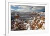 Bryce Canyon Amphitheater, Bryce Canyon NP in Snow, Utah-Howie Garber-Framed Photographic Print