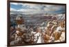 Bryce Canyon Amphitheater, Bryce Canyon NP in Snow, Utah-Howie Garber-Framed Premium Photographic Print