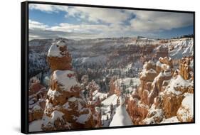 Bryce Canyon Amphitheater, Bryce Canyon NP in Snow, Utah-Howie Garber-Framed Stretched Canvas