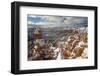 Bryce Canyon Amphitheater, Bryce Canyon NP in Snow, Utah-Howie Garber-Framed Photographic Print