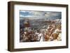 Bryce Canyon Amphitheater, Bryce Canyon NP in Snow, Utah-Howie Garber-Framed Premium Photographic Print