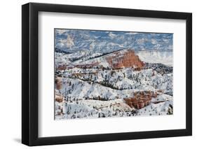 Bryce Canyon Amphitheater, Bryce Canyon NP in Snow, Utah-Howie Garber-Framed Photographic Print