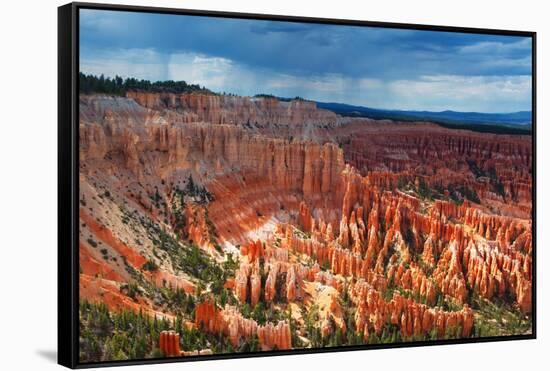 Bryce Canyon from Inspiration Point, Utah-Geraint Tellem-Framed Stretched Canvas