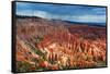 Bryce Canyon from Inspiration Point, Utah-Geraint Tellem-Framed Stretched Canvas