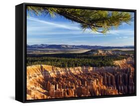 Bryce Canyon National Park, Colourful Rock Pinnacles, Hoodoos at Inspiration Point, Utah-Christian Kober-Framed Stretched Canvas