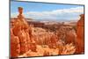 Bryce Canyon National Park Landscape, Utah, United States. Nature Scene Showing Beautiful Hoodoos,-Maridav-Mounted Photographic Print