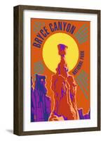 Bryce Canyon National Park - Psychedelic-Lantern Press-Framed Art Print