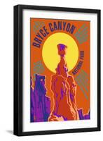 Bryce Canyon National Park - Psychedelic-Lantern Press-Framed Art Print