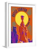 Bryce Canyon National Park - Psychedelic-Lantern Press-Framed Art Print