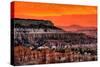 Bryce Canyon National Park, Utah - Canyon and Sunset-Lantern Press-Stretched Canvas