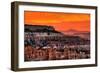 Bryce Canyon National Park, Utah - Canyon and Sunset-Lantern Press-Framed Art Print