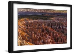 Bryce Canyon National Park, Utah - Canyon Sunset-Lantern Press-Framed Art Print