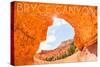 Bryce Canyon National Park, Utah - Natural Bridge-Lantern Press-Stretched Canvas