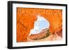 Bryce Canyon National Park, Utah - Natural Bridge-Lantern Press-Framed Art Print