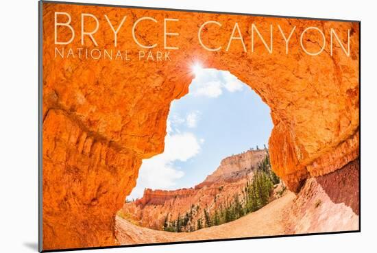 Bryce Canyon National Park, Utah - Natural Bridge-Lantern Press-Mounted Art Print