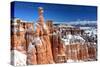 Bryce Canyon National Park, Utah - Thors Hammer Winter-Lantern Press-Stretched Canvas