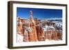 Bryce Canyon National Park, Utah - Thors Hammer Winter-Lantern Press-Framed Art Print