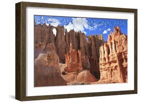 Bryce Canyon National Park, Utah - Wall of Windows-Lantern Press-Framed Art Print