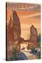 Bryce National Park, Utah, View of the Tower Bridge-Lantern Press-Stretched Canvas