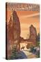 Bryce National Park, Utah, View of the Tower Bridge-Lantern Press-Stretched Canvas