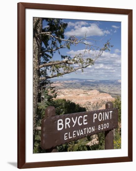 Bryce Point, Bryce Canyon National Park, Utah, United States of America, North America-Richard Maschmeyer-Framed Photographic Print