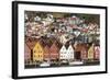 Bryggen old town waterfront, Bergen, Euruope-Tony Waltham-Framed Photographic Print