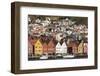 Bryggen old town waterfront, Bergen, Euruope-Tony Waltham-Framed Photographic Print