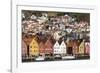 Bryggen old town waterfront, Bergen, Euruope-Tony Waltham-Framed Photographic Print