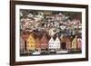 Bryggen old town waterfront, Bergen, Euruope-Tony Waltham-Framed Photographic Print