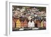 Bryggen old town waterfront, Bergen, Euruope-Tony Waltham-Framed Photographic Print