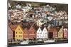 Bryggen old town waterfront, Bergen, Euruope-Tony Waltham-Mounted Photographic Print