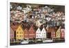 Bryggen old town waterfront, Bergen, Euruope-Tony Waltham-Framed Photographic Print