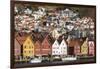 Bryggen old town waterfront, Bergen, Euruope-Tony Waltham-Framed Photographic Print