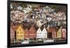 Bryggen old town waterfront, Bergen, Euruope-Tony Waltham-Framed Photographic Print