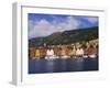 Bryggen Shopping District, Bergen, Norway-Michael DeFreitas-Framed Photographic Print