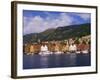 Bryggen Shopping District, Bergen, Norway-Michael DeFreitas-Framed Photographic Print