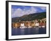 Bryggen Shopping District, Bergen, Norway-Michael DeFreitas-Framed Photographic Print