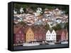 Bryggen, UNESCO World Heritage Site, Bergen, Hordaland, Norway, Scandinavia, Europe-Marco Cristofori-Framed Stretched Canvas