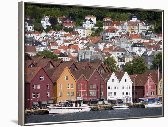 Bryggen, UNESCO World Heritage Site, Bergen, Hordaland, Norway, Scandinavia, Europe-Marco Cristofori-Framed Photographic Print