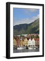 Bryggen, Vagen Harbour, UNESCO World Heritage Site, Bergen, Hordaland, Norway, Scandinavia, Europe-Gary Cook-Framed Photographic Print