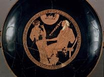 Attic Red-Figure Cup Depicting Phoenix and Briseis, Achilles' Captive, Greek, circa 490 BC-Brygos Painter-Mounted Giclee Print