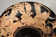 Attic Red-Figure Cup Depicting Phoenix and Briseis, Achilles' Captive, Greek, circa 490 BC-Brygos Painter-Mounted Giclee Print