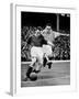 Bryn Jones Tackling Gillick, Arsenal Vs. Everton, 1938-null-Framed Photographic Print