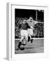 Bryn Jones Tackling Gillick, Arsenal Vs. Everton, 1938-null-Framed Photographic Print