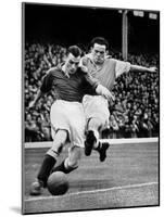 Bryn Jones Tackling Gillick, Arsenal Vs. Everton, 1938-null-Mounted Photographic Print